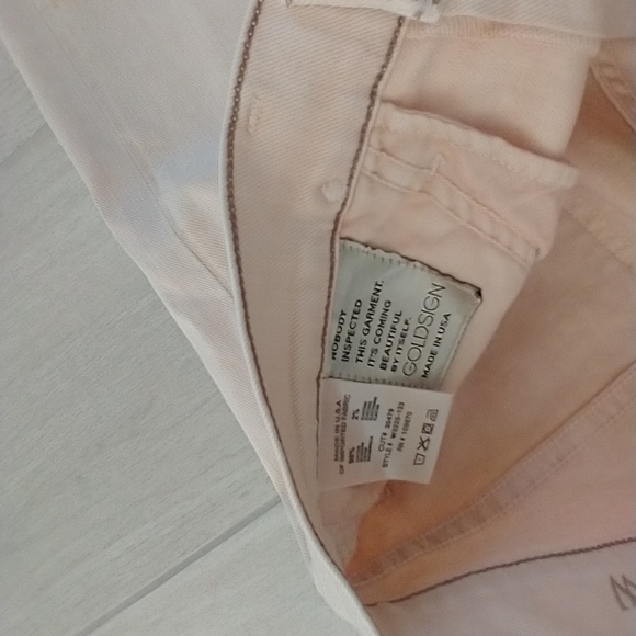 Goldsign for JCrew Light Peach Straight Leg Jeans - Picture 4 of 8